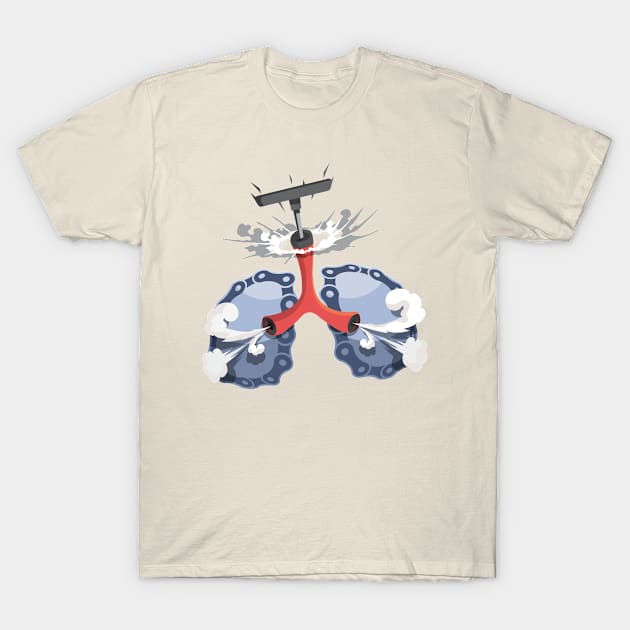 Cyclist's lung T-Shirt by Rigoworks